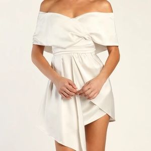 Lulus Always Celebrating Satin mini dress